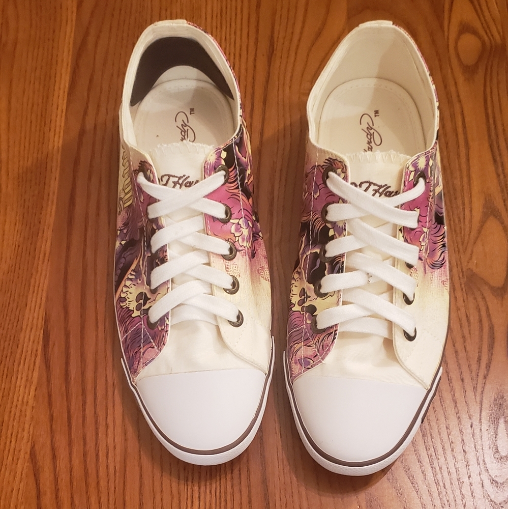 Ed Hardy sneakers, size 8